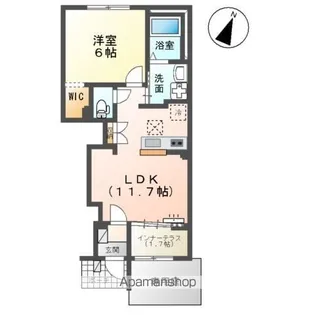 シェモア【1階】の間取り
