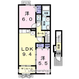 ヴェルディア【2階】の間取り