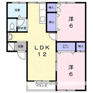 アーバン中桜田【1階】の間取り