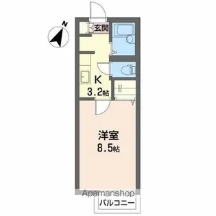 レスポワール西の平【2階】の間取り