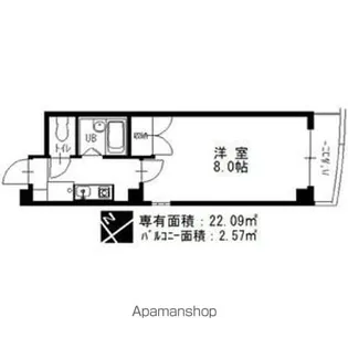 シャトー村瀬・千代田【4階】の間取り