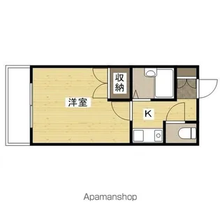 カルティエ城北通り【2階】の間取り