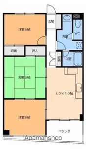 ハウス中一万【2階】の間取り