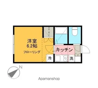 グローブ青山【104号室】の間取り