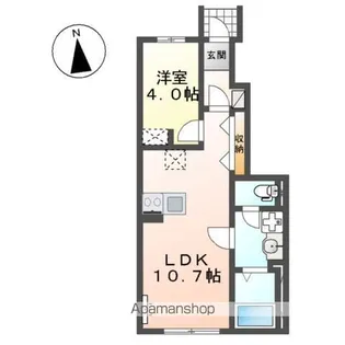 仮)リバーヒルズ亀山【1階】の間取り