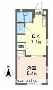 ラピス B棟【1階】の間取り