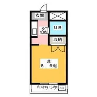 第二沖野館【4階】の間取り