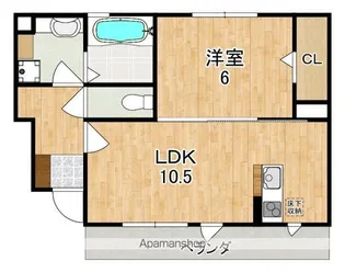 ラフィーネ四条大路【1階】の間取り