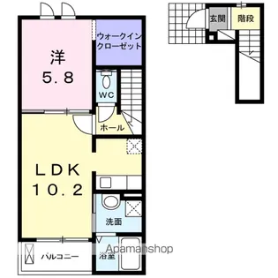 エミネンスD棟【2階】の間取り