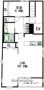 BEL AIR HOUSE【3F号室】の間取り