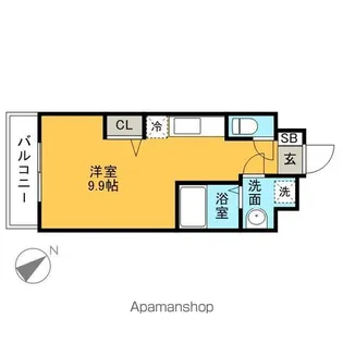 エンクレスト奈良屋【3階】の間取り