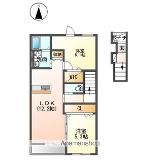 コロン(COLLON)【2階】の間取り