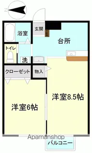 ベルフィオーレ【1階】の間取り