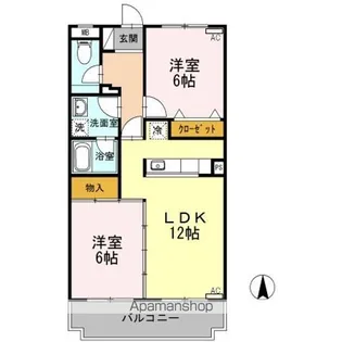 グリーンコート【2階】の間取り