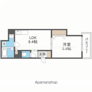 ラモーナ加島Ⅱ【2階】の間取り