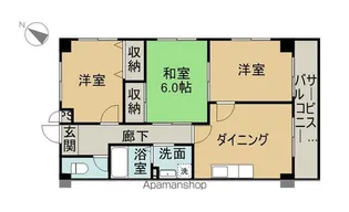 シティプラザミウラ【305号室】の間取り