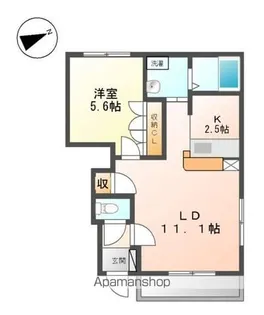 プラム ツリィ【1階】の間取り
