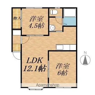 ハイム雄【1階】の間取り