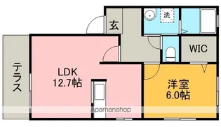 パークハイム朝宮【1階】の間取り