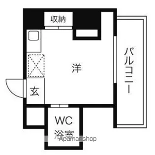 岩井橋ロイヤルハイツ【9J号室】の間取り