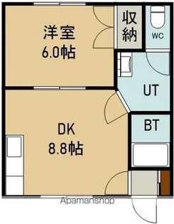 パレス美原A棟【104号室】の間取り