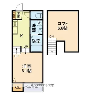 FOREST神園【202号室】の間取り