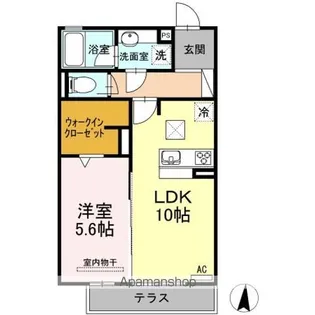 レクシオン横井【1階】の間取り