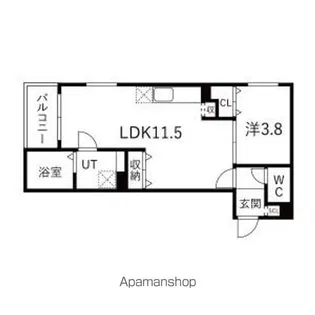 エトワール志賀【2階】の間取り