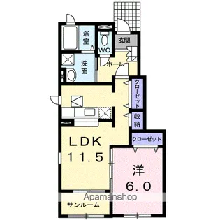 FOREST NINO【1階】の間取り