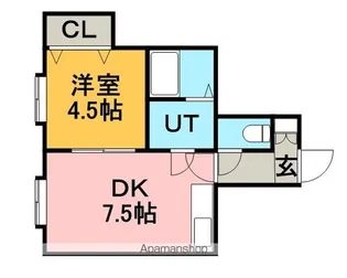 アールズコート【102号室】の間取り