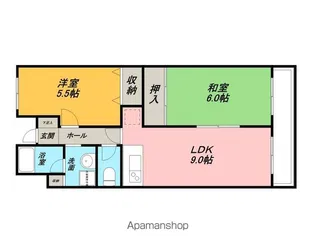 グリーンコート春木【2階】の間取り