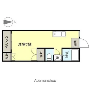 コーポコスモス【203号室】の間取り