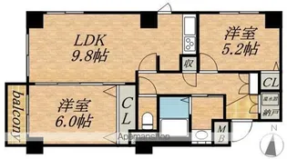 UURコート札幌南三条プレミアタワー【11階】の間取り