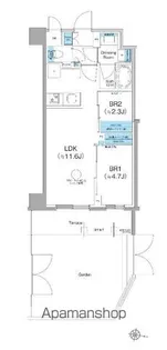 クレヴィアリグゼ西馬込【1階】の間取り