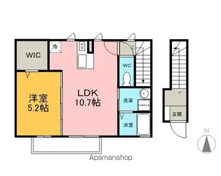 フラットアイランド【2階】の間取り