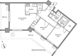 レジディア祐天寺【3階】の間取り