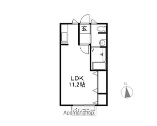 センチュリーこくせん【203号室】の間取り