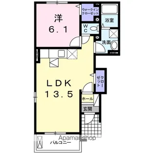 アヴニール シャルマン【1階】の間取り