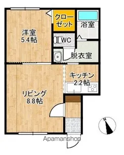 ビジネス・Ⅰ【2B号室】の間取り