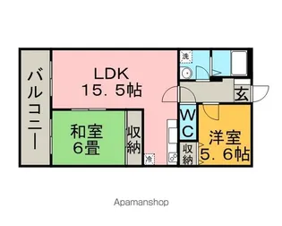 フルール98【5階】の間取り