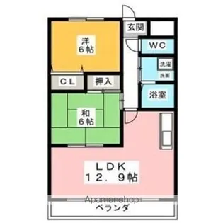 マ・メゾン小牧原 南館【3階】の間取り