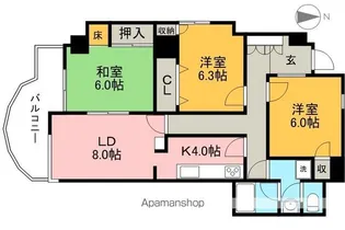 フォートヒル102【2階】の間取り