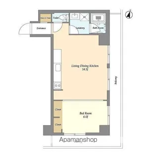 PATH浅草【4階】の間取り