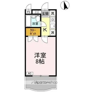 サンハイツ沖浜【4階】の間取り