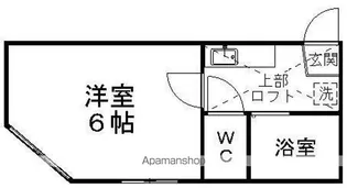 ヒルズカワウチA棟B棟【A205号室】の間取り