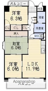 ノールプラージュ【2階】の間取り