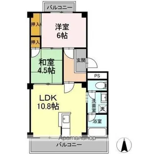 パルコ長和島【4階】の間取り