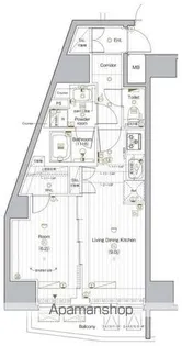PREMIUM CUBE G 後楽園【7階】の間取り
