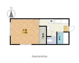 セゾン水の森【205号室】の間取り