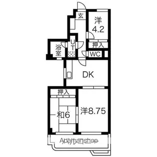 パルナスよもぎ台【3階】の間取り